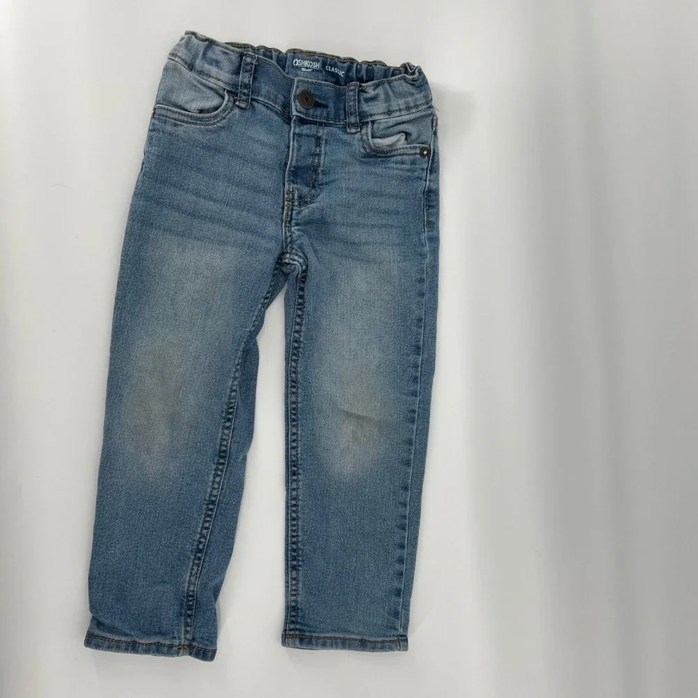OshKosh B'gosh Classic Toddler Jeans‎ Boys Girls Blue Denim Size 4T